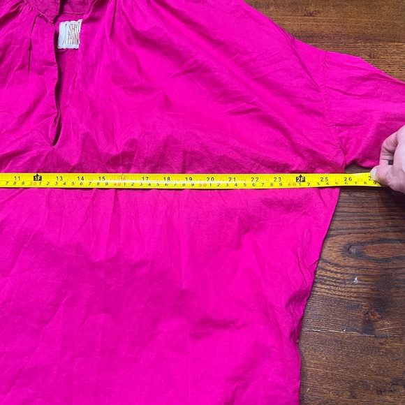 A Shirt Thing Josephine Blouse Fuschia Pink Petite Small Made in Italy - Picture 10 of 10